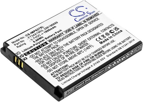 Batteri til Ingenico 296196699,F734A1953 1800 mAh