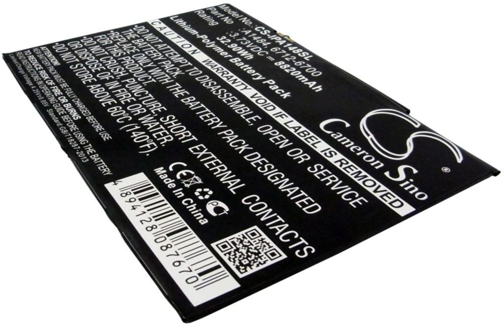Batteri til Apple 6712-6700,A1484 8820 mAh