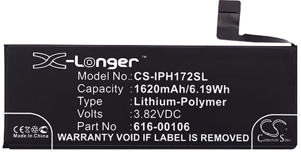 Batteri til Apple 616-00107,616-00106 1620 mAh