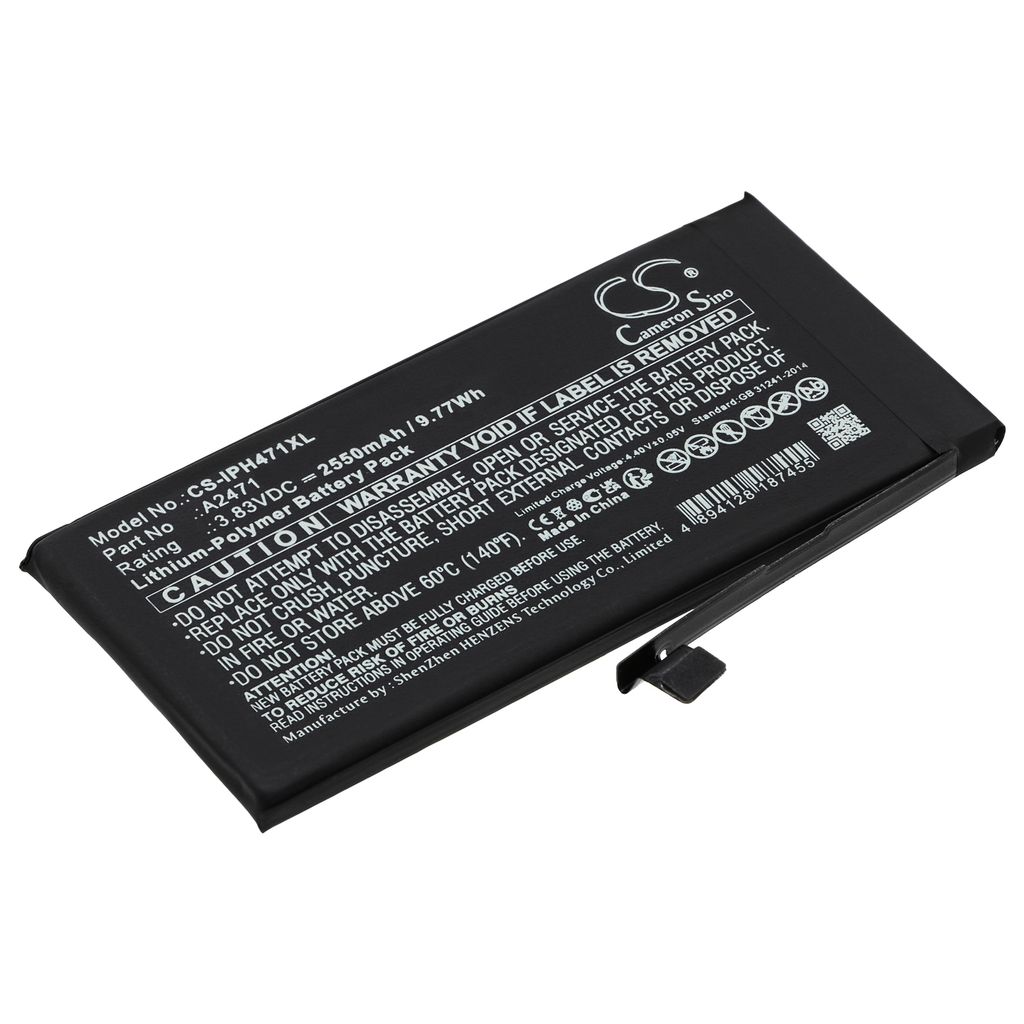 Batteri til Apple A2471 2550 mAh