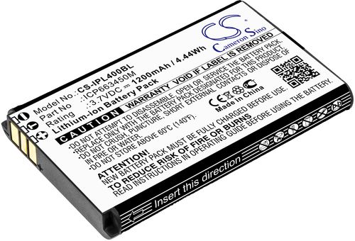 Batteri til Infinite Peripherals ICP663450M 1200 mAh