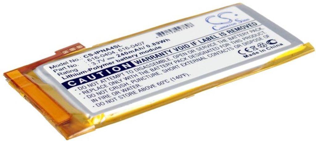 Batteri til Apple 616-0405,616-0407,P11G73-01-S01 240 mAh