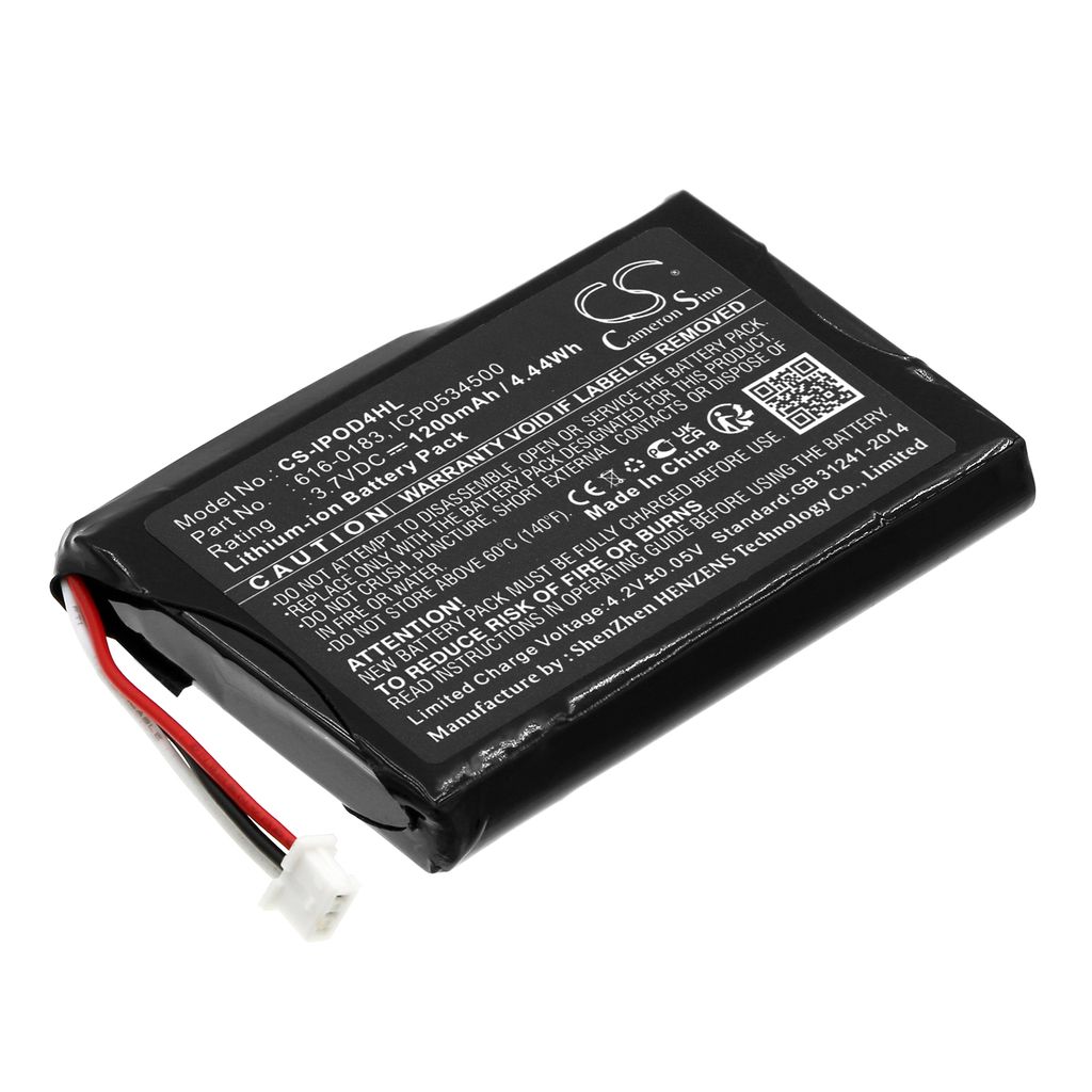 Batteri til Apple 616-0183,616-0206,616-0215,AW4701218074,ICP0534500 1200 mAh