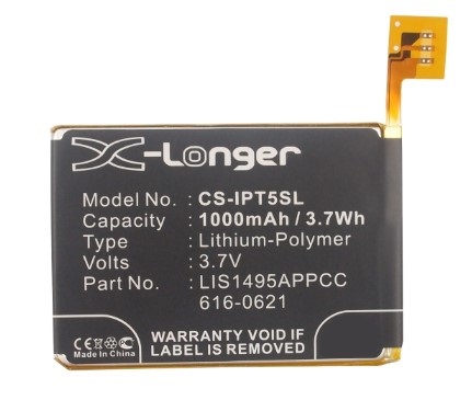 Batteri til Apple 616-0621,LIS1495APPCC,A1421 1000 mAh