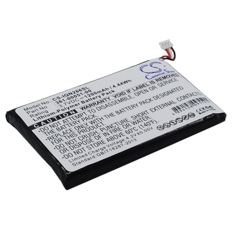 Batteri til Garmin 361-00051-00,361-00051-01,361-00051-12 1200 mAh