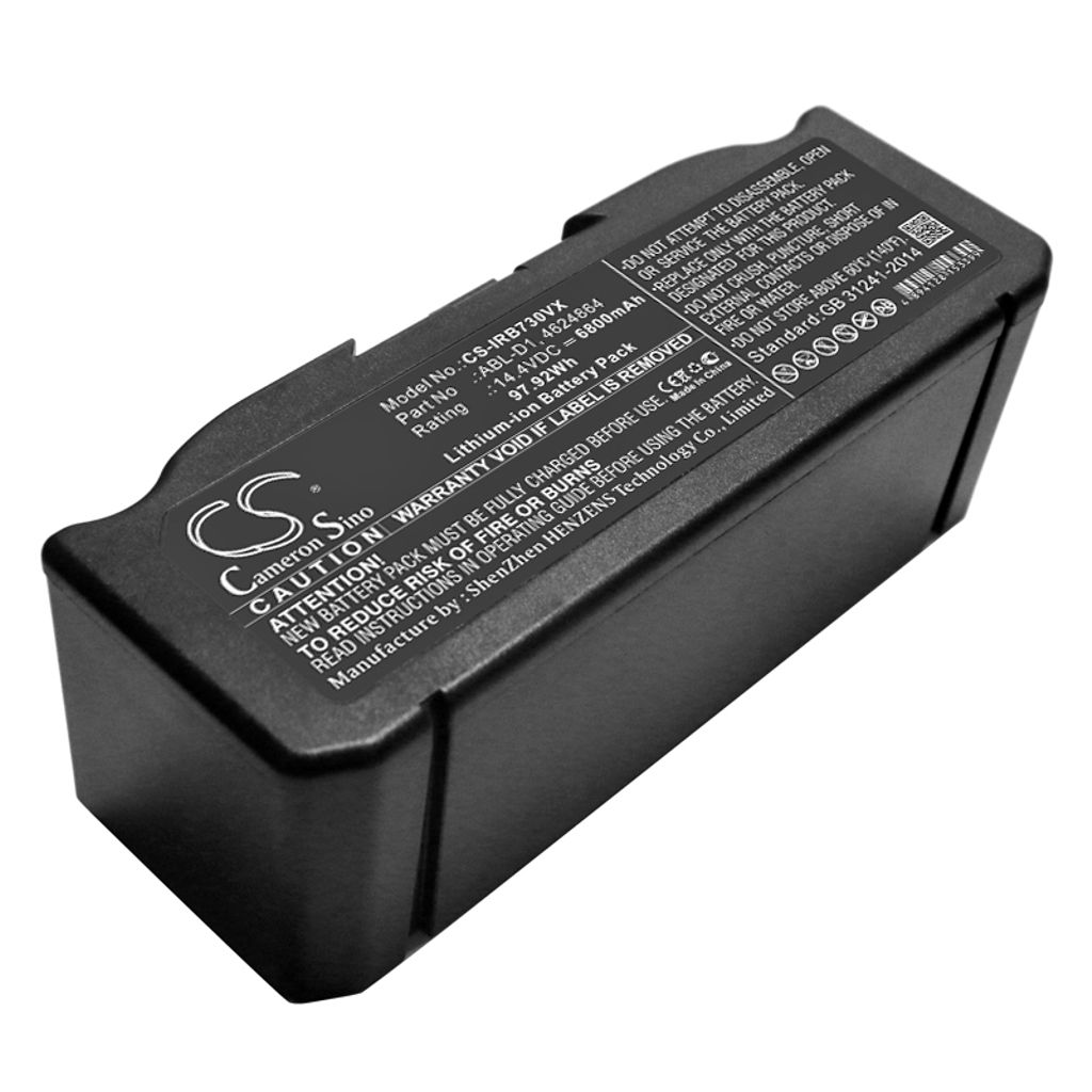 Batteri til iRobot ABL-D1,4624864,ABL-D2,ABL-F,ABL-D2B,4763362 6800 mAh