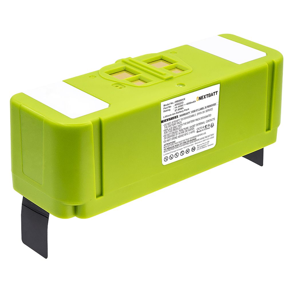Batteri til iRobot 1800LI,2130LI,4374392,4376392,4462425,4502233 4000 mAh