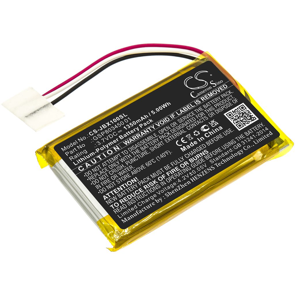 Batteri til JBL GSP803450 01 1350 mAh