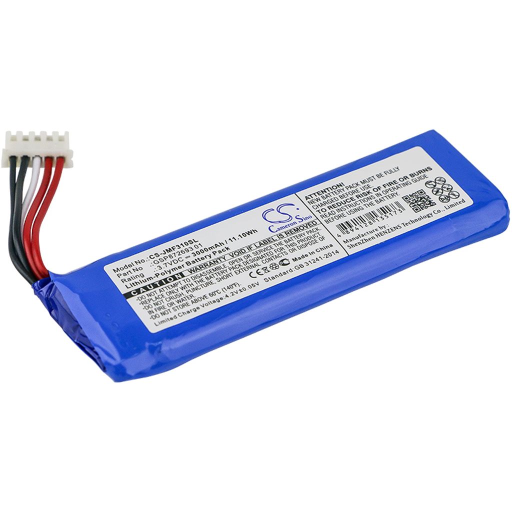 Batteri til JBL GSP872693 01,GSP872693 03A,P763098 03A 3000 mAh