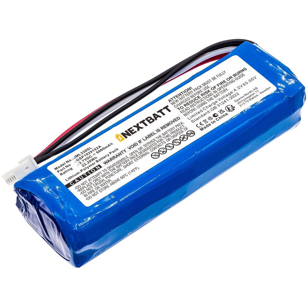 Batteri til JBL GSP1029102A 6000 mAh