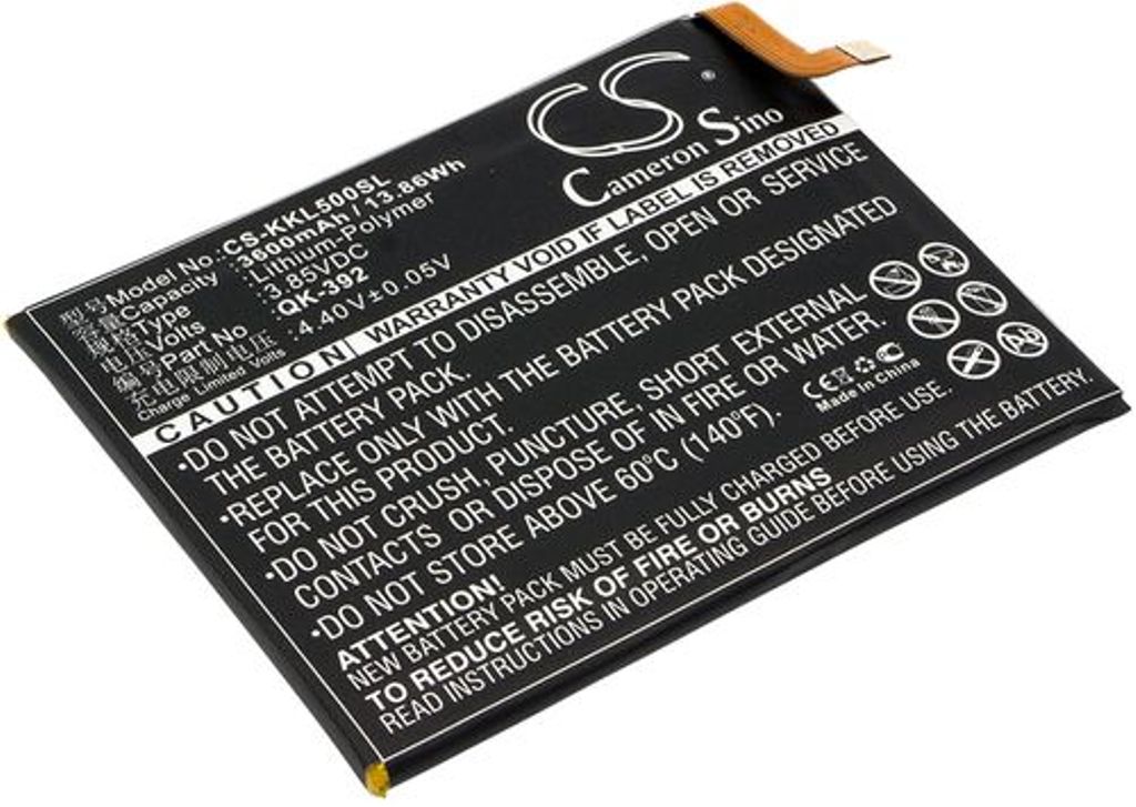 Batteri til 360 QK-392 3600 mAh