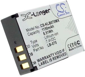 Batteri til Kodak LB-070 (1150mAh)