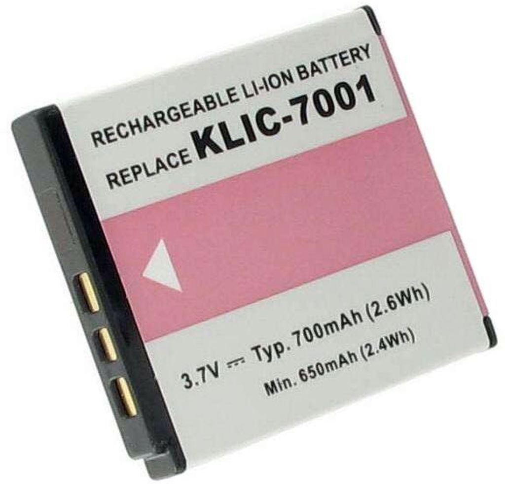 Batteri til Kodak KLIC-7001 (720mAh)