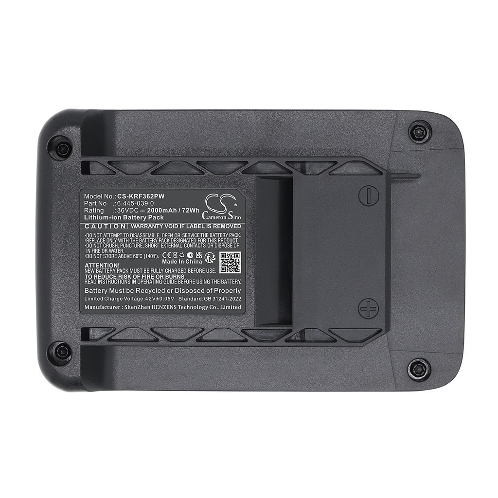 Batteri til Karcher 6.445-039.0 2000 mAh