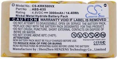 Batteri til Karcher ABS-K55 3000 mAh