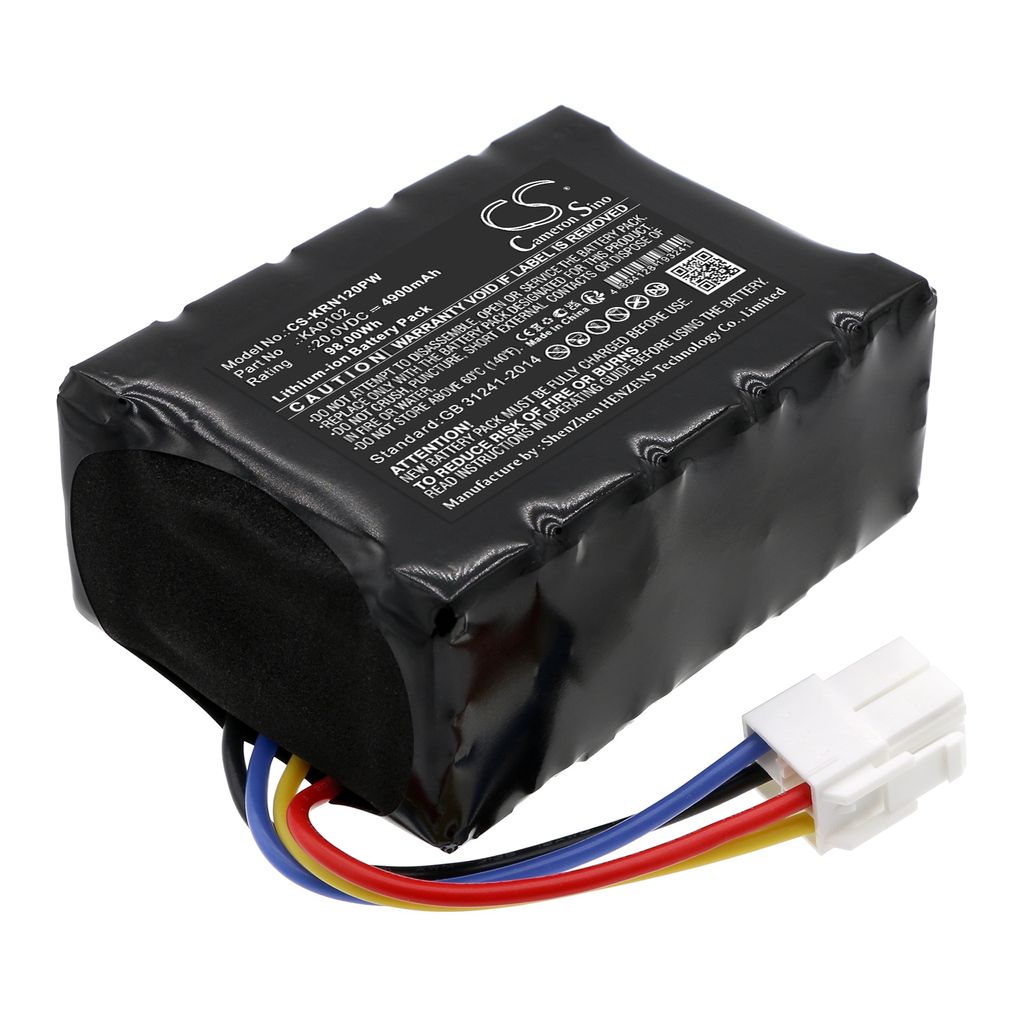Batteri til Kress KA0102,59000257,KA0101,59000300,KA0103,KA3024,59000308,59003455,KA3025 4900 mAh