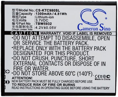 Batteri til K-Touch TBW5932 1300 mAh