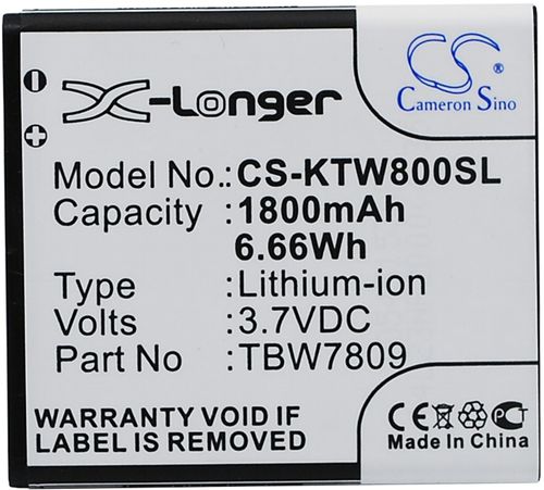 Batteri til K-Touch TBW7809 1800 mAh