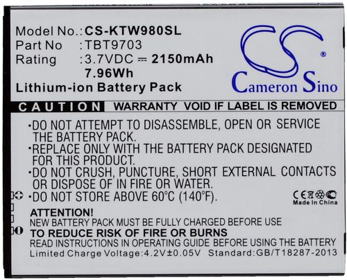 Batteri til K-Touch TBT9703 2150 mAh