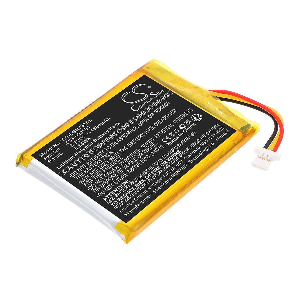 Batteri til Logitech 533-000181 1500 mAh