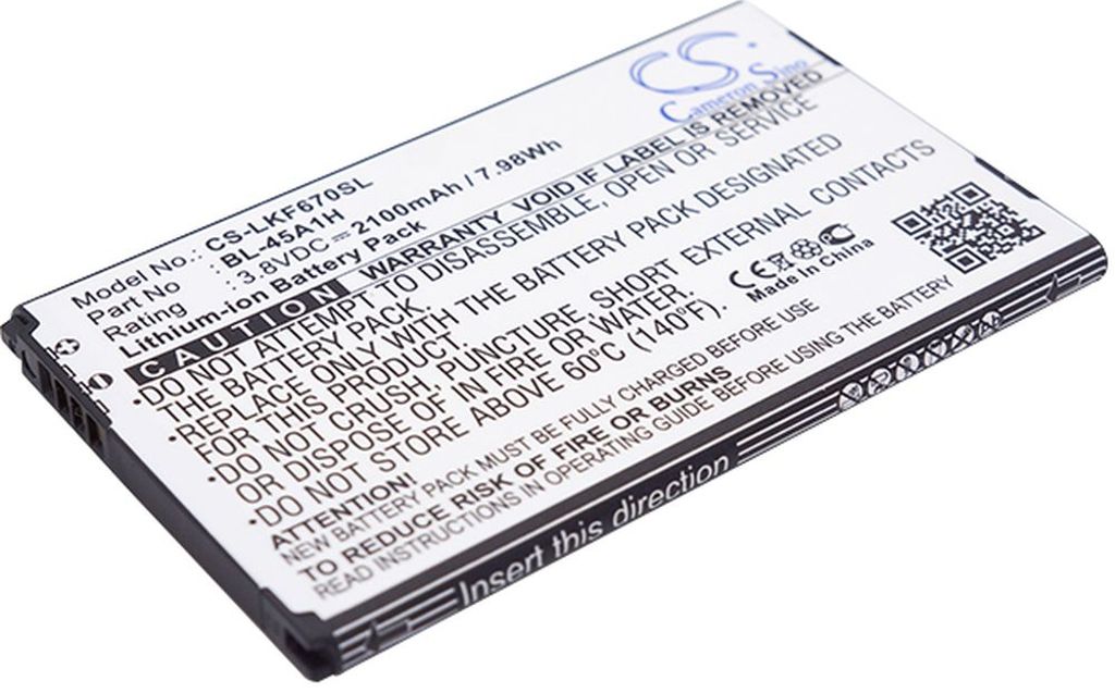 Batteri til LG BL-45A1H,EAC63158301 2100 mAh