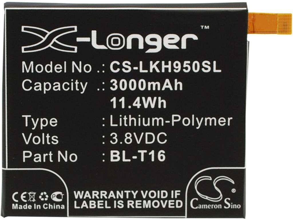 Batteri til LG BL-T16,EAC62718201 3000 mAh