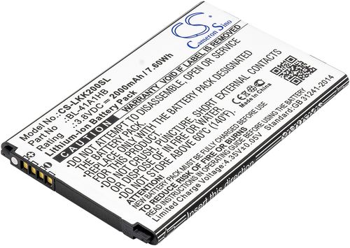 Batteri til LG BL-41A1HB,EAC63319901 2000 mAh