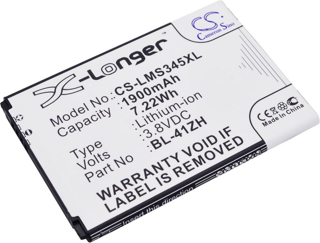 Batteri til LG BL-41ZH,EAC62378407,BL-41ZHB,EAC62778201 1900 mAh