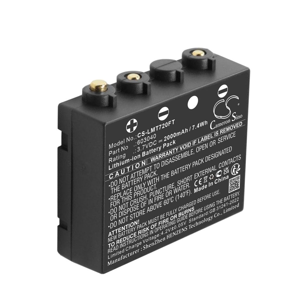 Batteri til Ledlenser 603040 2000 mAh