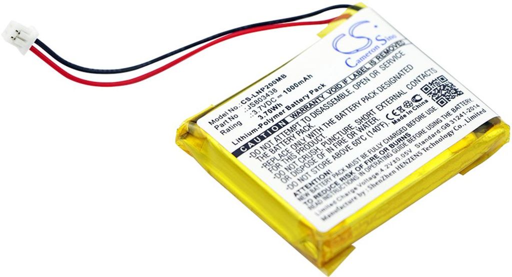 Batteri til Luvion JS803438 1000 mAh