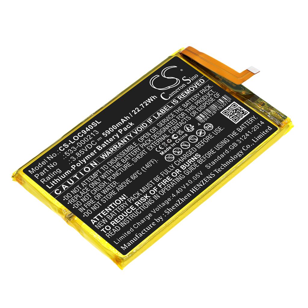 Batteri til Logitech 533-000213 5900 mAh
