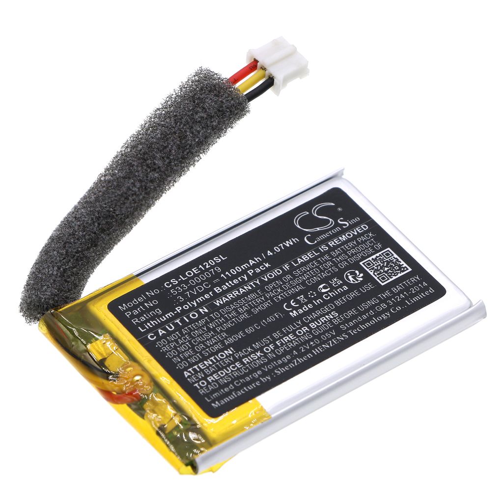 Batteri til Logitech 533-000079 1100 mAh