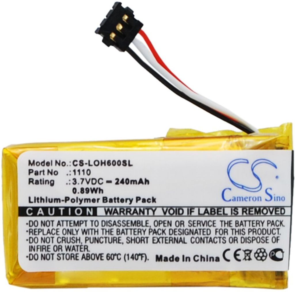 Batteri til Logitech 1110,533-000071 180 mAh