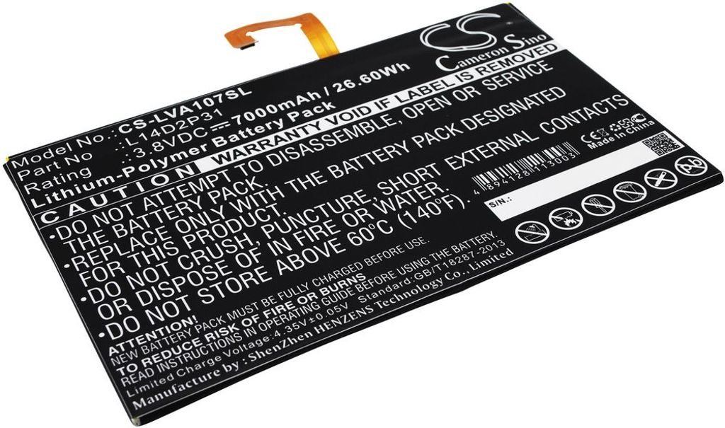 Batteri til Lenovo L14D2P31,SB18C03763 7000 mAh