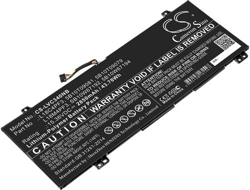 Batteri til Lenovo L18C4PF3,5B10T09081,SB10W67192,5B10T09079,5B10W67194,5B10W67217,L18M4PF3,SB10W67200,SB10W67311 2850 mAh