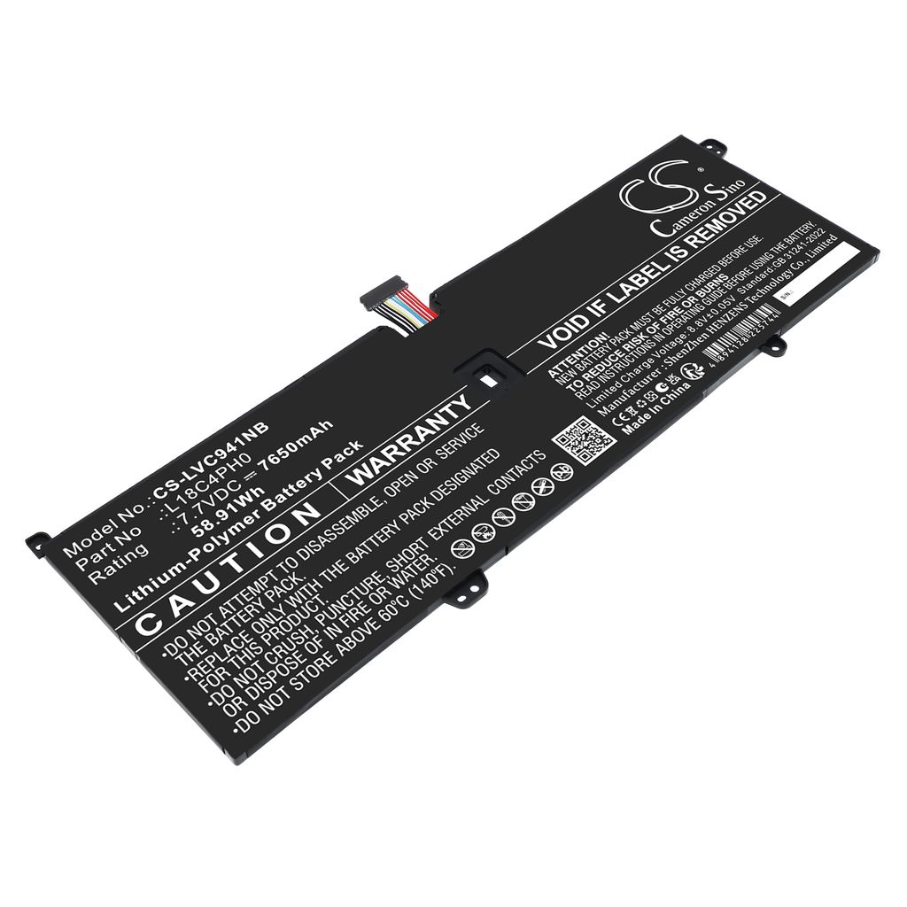 Batteri til Lenovo 5B10T11585,5B10T11586,5B10T11686,5B10W67180,5B10W67374,L18C4PH0,L18M4PH0,SB10W67323,SB10W67416 7650 mAh