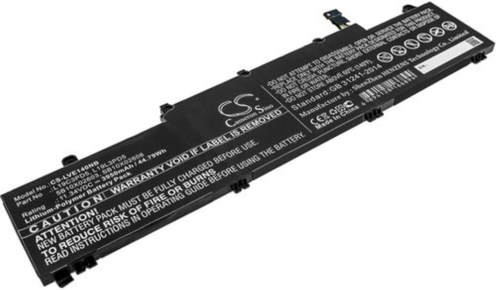 Batteri til Lenovo L19L3PD5,SB10X02608,5B10X02603,L19C3PD5,5B10X02600,5B10X02606,L19M3PD5,SB10X02591,SB10X02597 3950 mAh