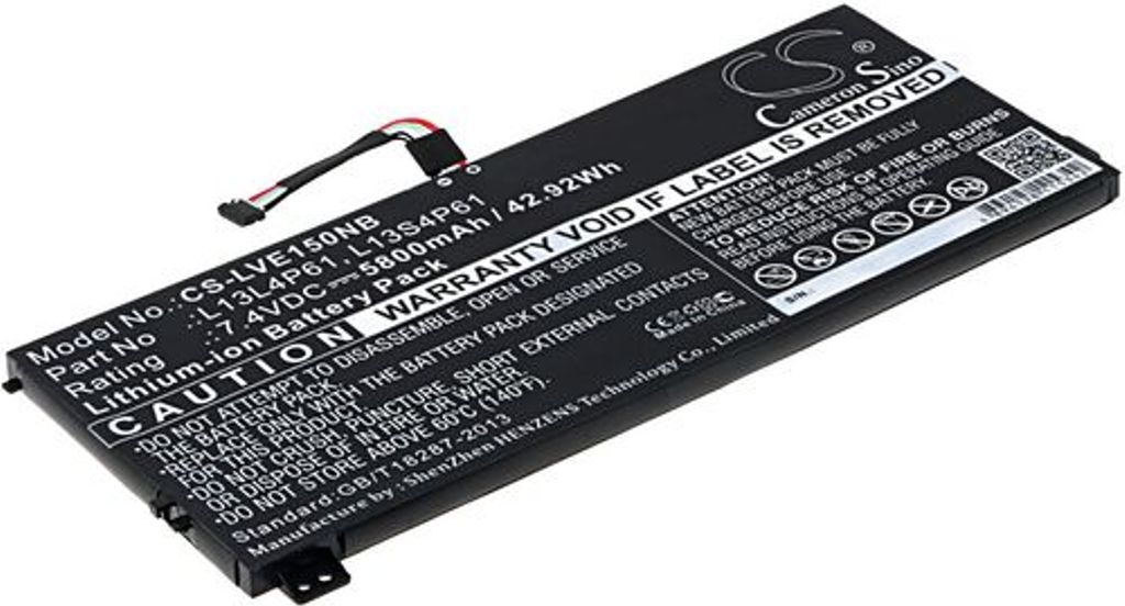 Batteri til Lenovo L13L4P61,L13S4P61,L13M4P61,2ICP3/86/94-2 5800 mAh