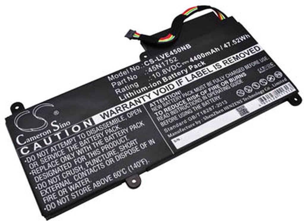 Batteri til Lenovo 45N1752,45N1753,45N1753 3INP7/38/64-2q,45N1754,45N1755,45N1756,45N1757 4400 mAh