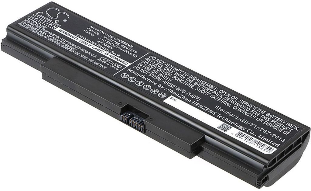 Batteri til Lenovo 45N1758,45N1759,45N1760,45N1761,45N1763,4X50G59217,45N15E9,45N1762,45N8961,45Ne560,45NYU63,45R6758,4 4400 mAh