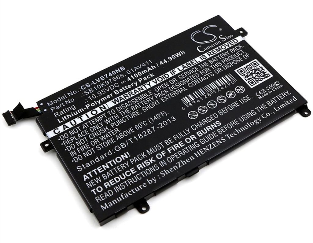 Batteri til Lenovo SB10K97568,SB10K97569,01AV411,01AV412,01AV413 4100 mAh