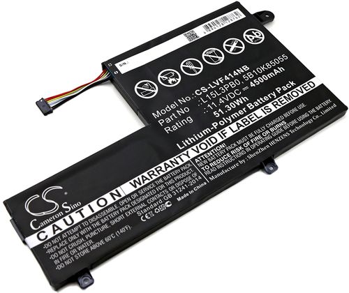 Batteri til Lenovo L15L3PB0,5B10K85055,5B10K84492,5B10K84494,5B10M49824,5B10Q39202,5B10R38659,5B10W67239,5B10W89290,L15 4500 mAh