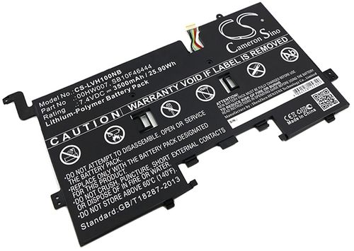 Batteri til Lenovo 00HW007,SB10F46444 3500 mAh