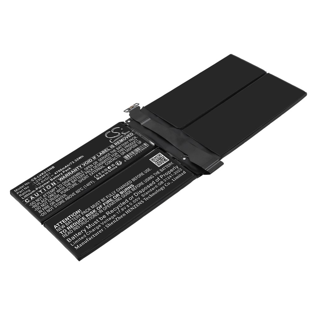 Batteri til Lenovo 5CB1M72403,L23B4PE1, L23C4PE1, L23D4PE1, L23L4PE1,L23M4PE1, L23M4PE1, SB11M35209, SB11M35210 4700 mAh