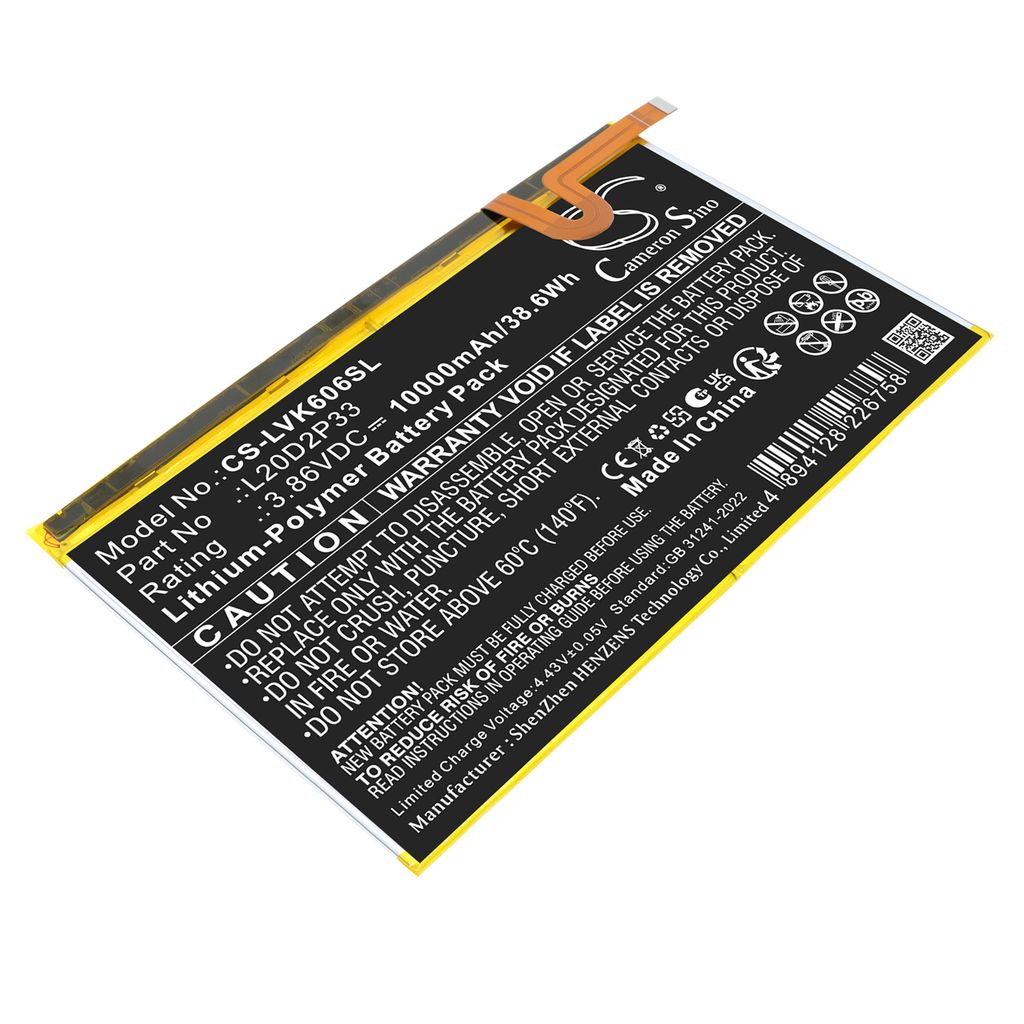 Batteri til Lenovo L20C2P33, L20D2P33, L20L2P33, L20M2P33, SB18C83603 10000 mAh