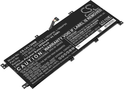 Batteri til Lenovo 02DL030,02DL032,5B10W13933,5B10W13935,L18D4P90,L18M4P90,SB10T83119,SB10T83121,SB10T83176,SB10T83178, 2850 mAh