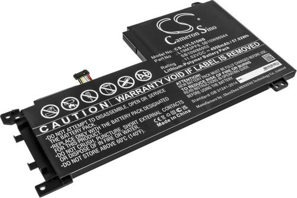Batteri til Lenovo L19M3PF6,5B10W86944,SB10W86952 4950 mAh