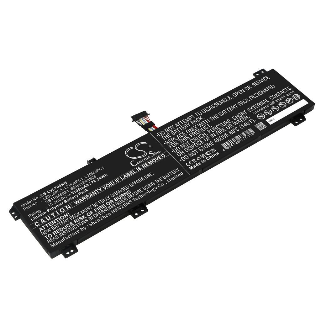 Batteri til Lenovo L20C4PC1,L20L4PC1,L20M4PC1,SSB11B48821,SSB11B48828 5100 mAh