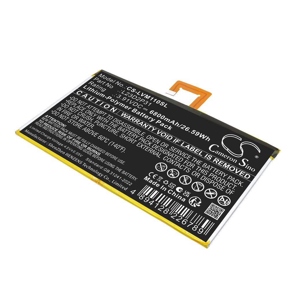 Batteri til Lenovo L23B2P31, L23C2P31, L23D2P31, L23L2P31, L23M2P31, SB18D95067, SB18E09198, SB18E23791 6800 mAh