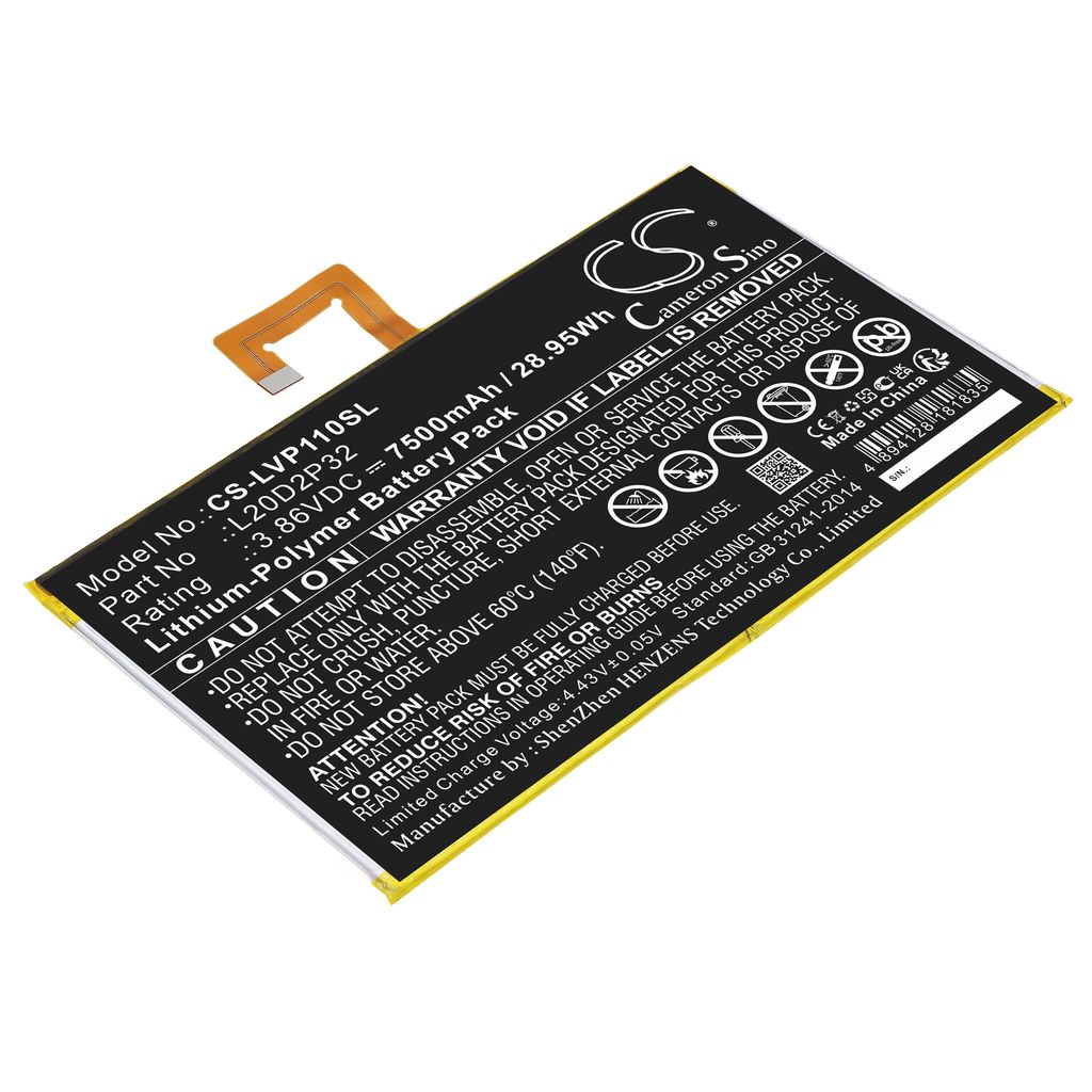 Batteri til Lenovo L20D2P32 7500 mAh
